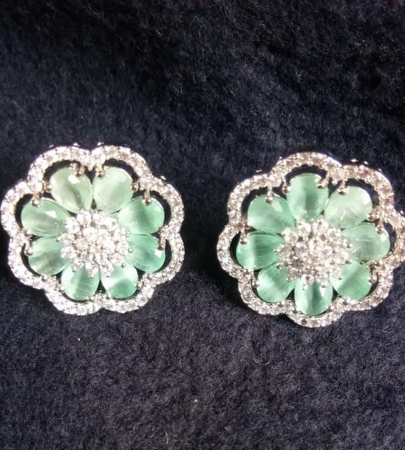 Stunning Green AD Earrings