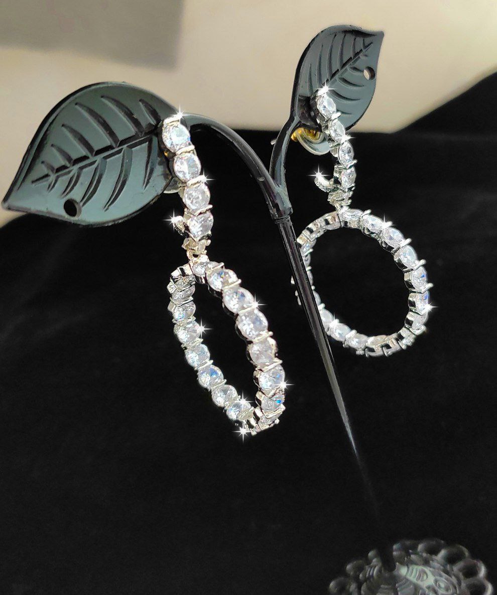 Elegant Drop AD Earrings - INSTAR JEWELLERY