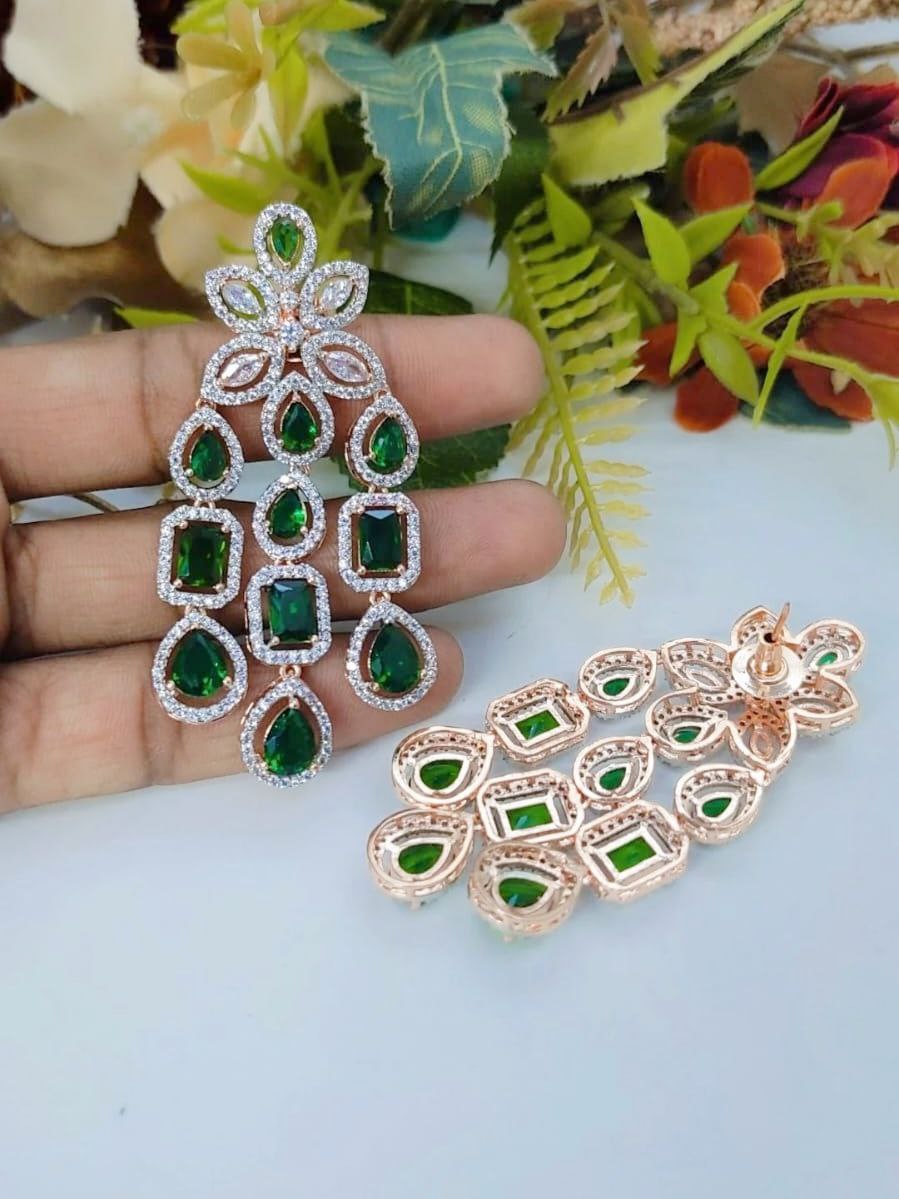 Emerald AD Earring - INSTAR JEWELLERY