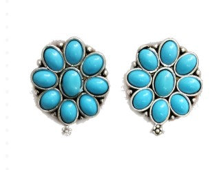 Multicolored Oxidised Stud