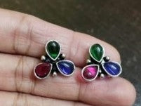 Multi color Oxidised Stud