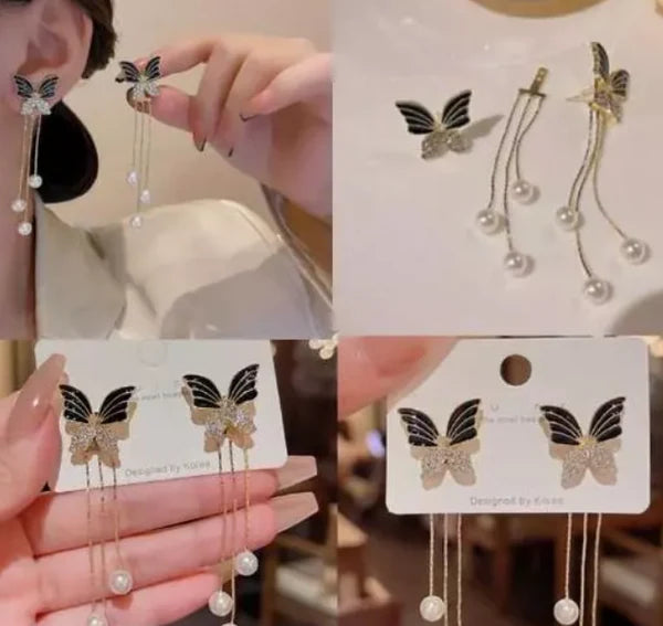 Butterfly Tassel Earrings