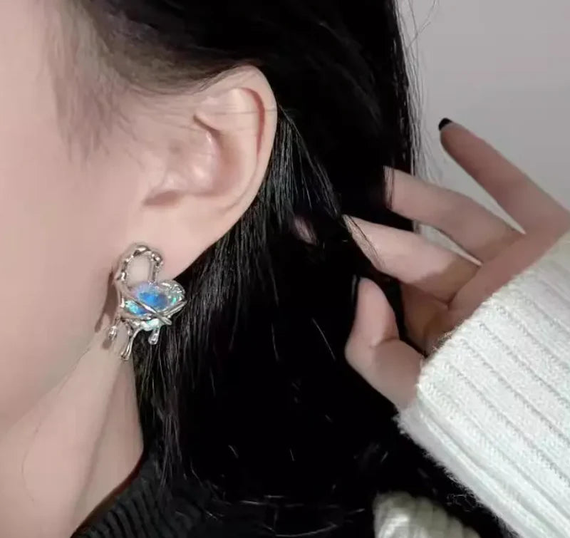 Heart Crystal Stud Earring