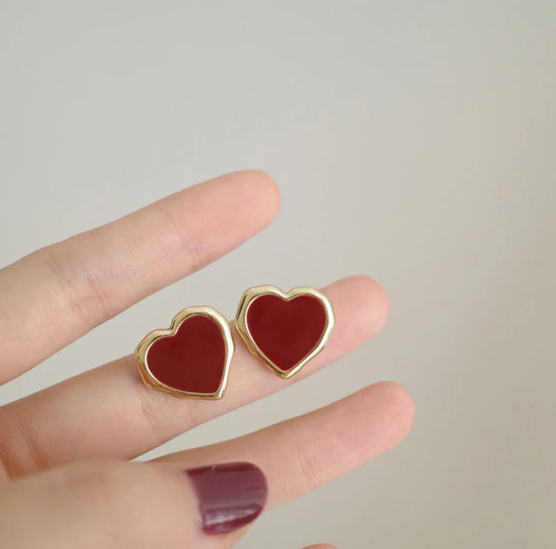 Small Heart Stud Earring