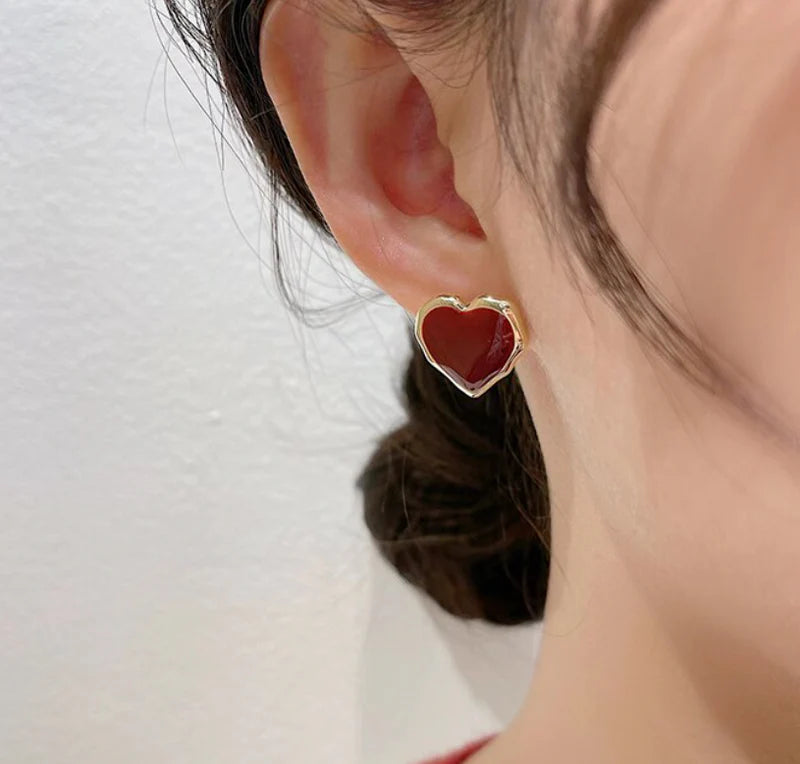 Small Heart Stud Earring