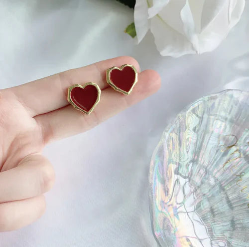 Small Heart Stud Earring
