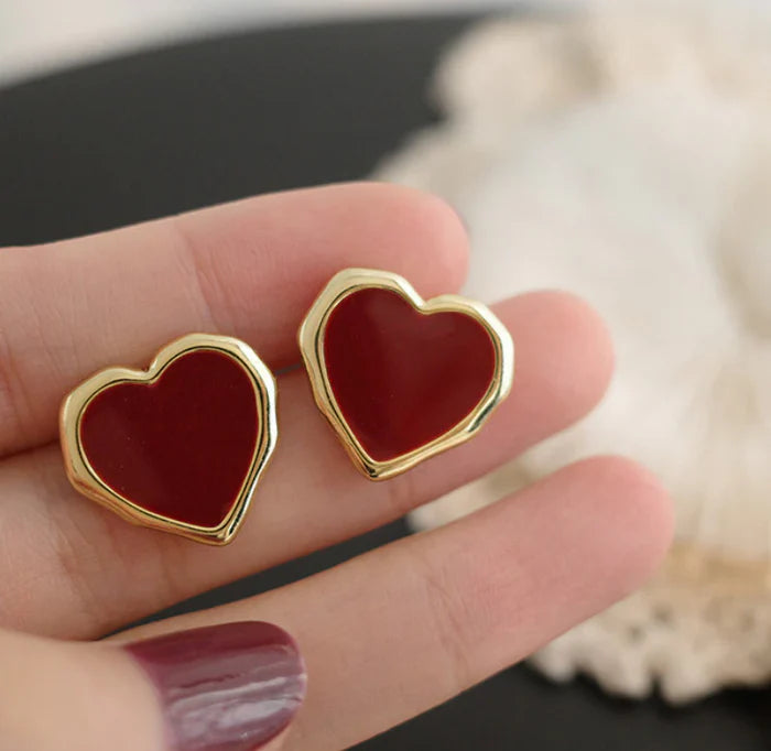 Small Heart Stud Earring