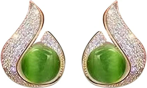 Pearl Zircon Stud Earring
