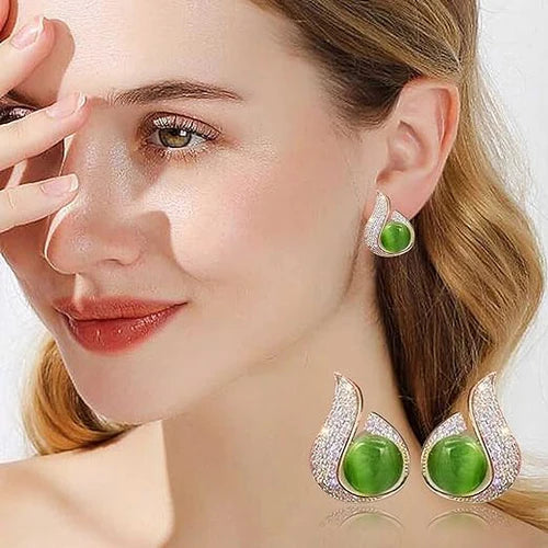 Pearl Zircon Stud Earring