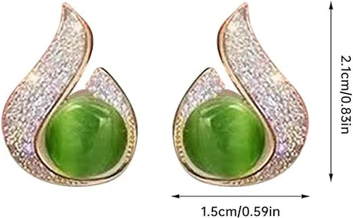 Pearl Zircon Stud Earring