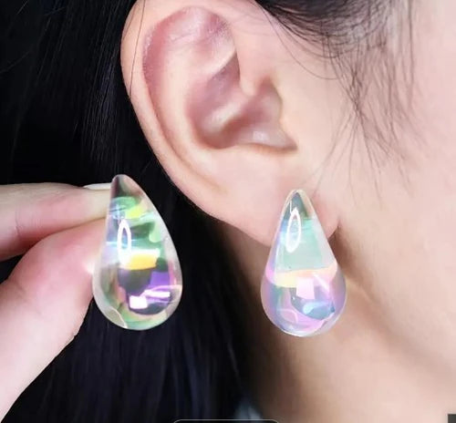 Tear Drop Stud Earrings