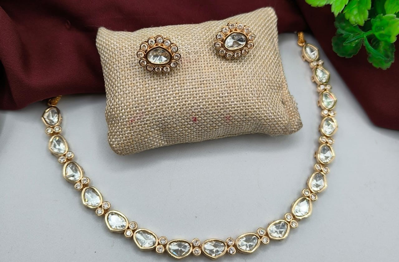 kundan jewellery necklace set - Instar Jewellery