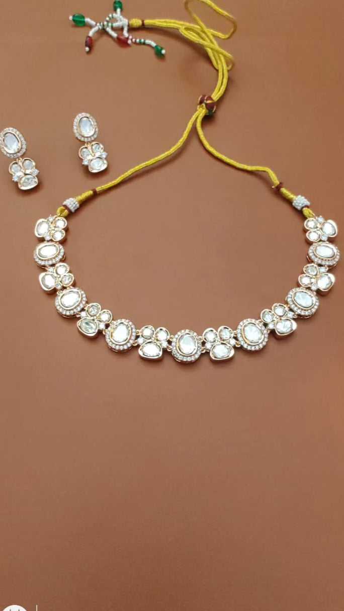 kundan jewellery necklace set - Instar Jewellery
