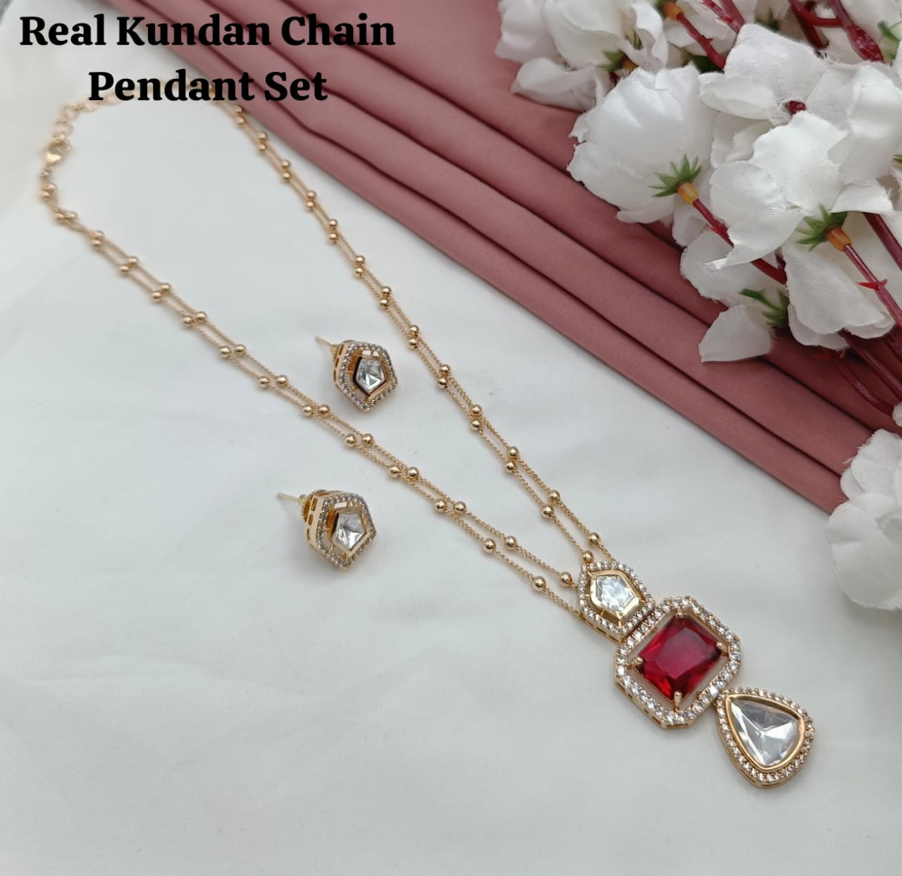 kundan jewellery necklace set - Instar Jewellery