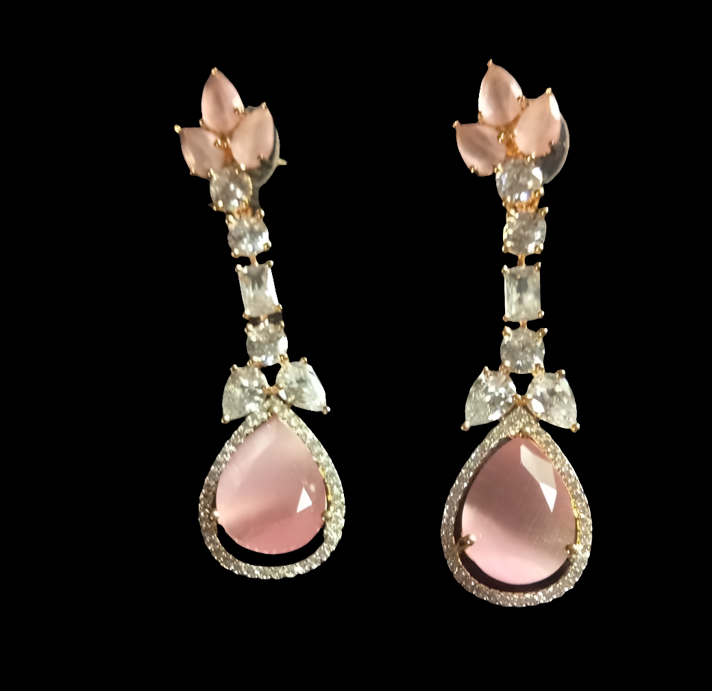 Pink AD Earrings