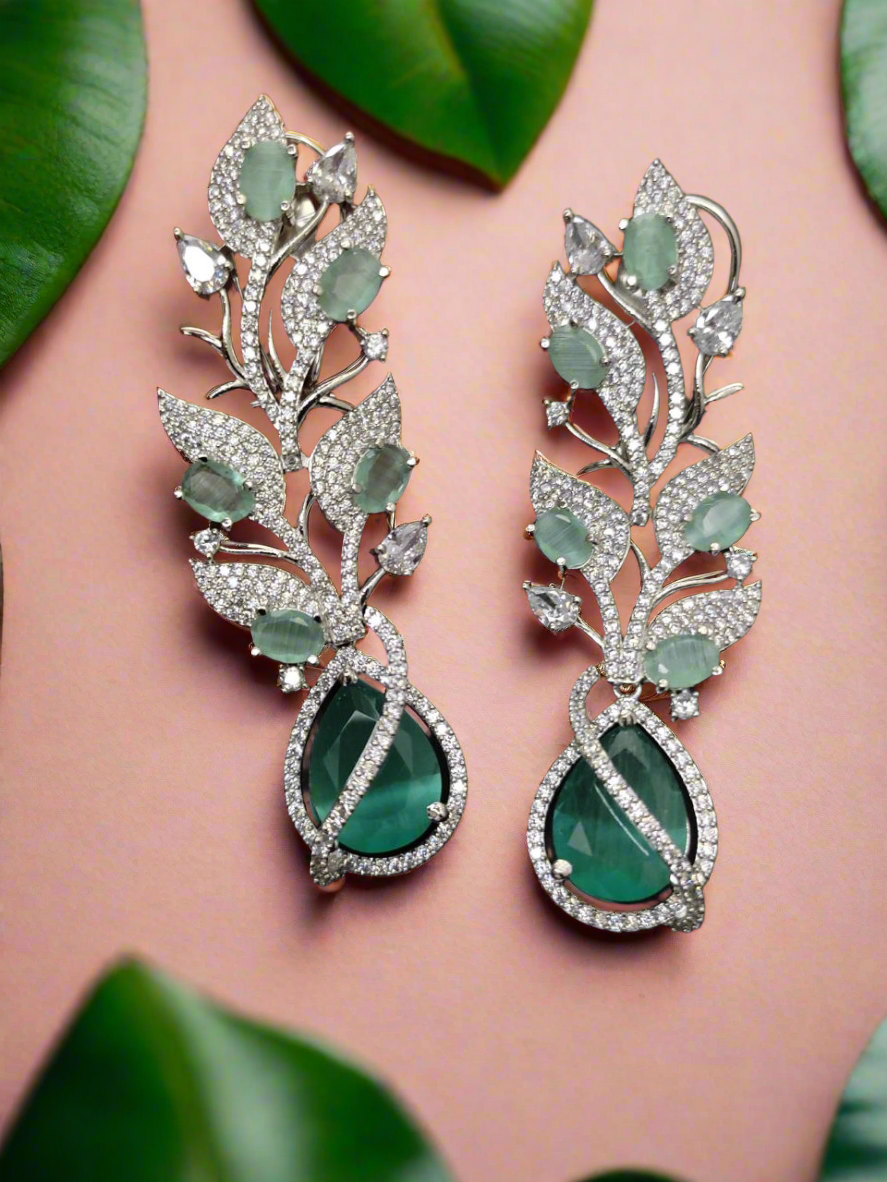 Dazzling AD Earrings - INSTAR JEWELLERY
