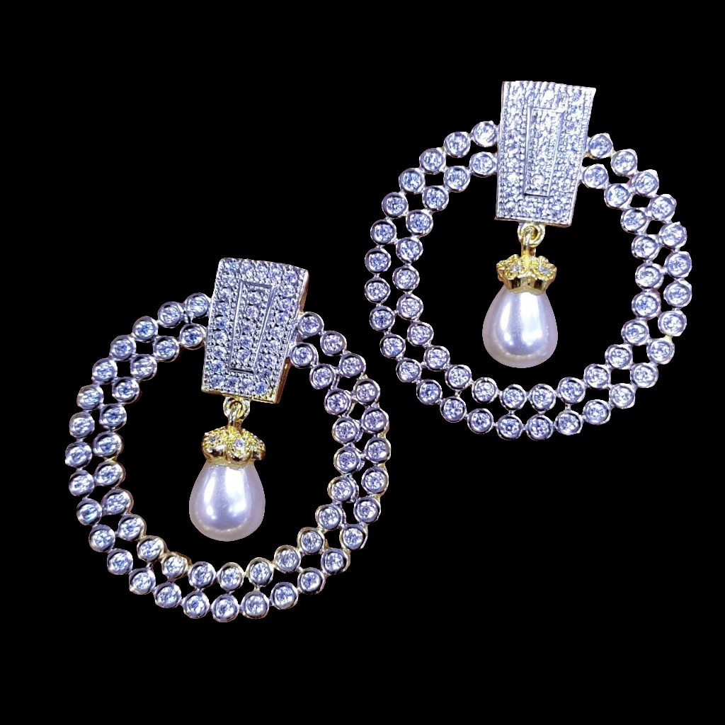 Pearl Drop AD Earring