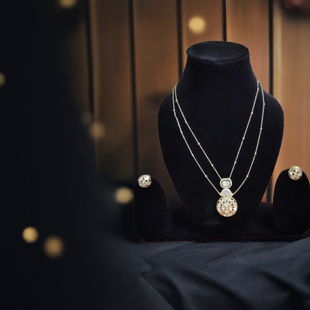 kundan jewellery necklace set - Instar Jewellery