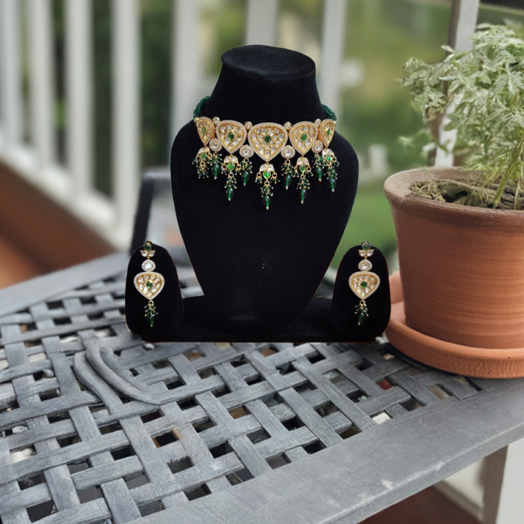 kundan jewellery necklace set - Instar Jewellery