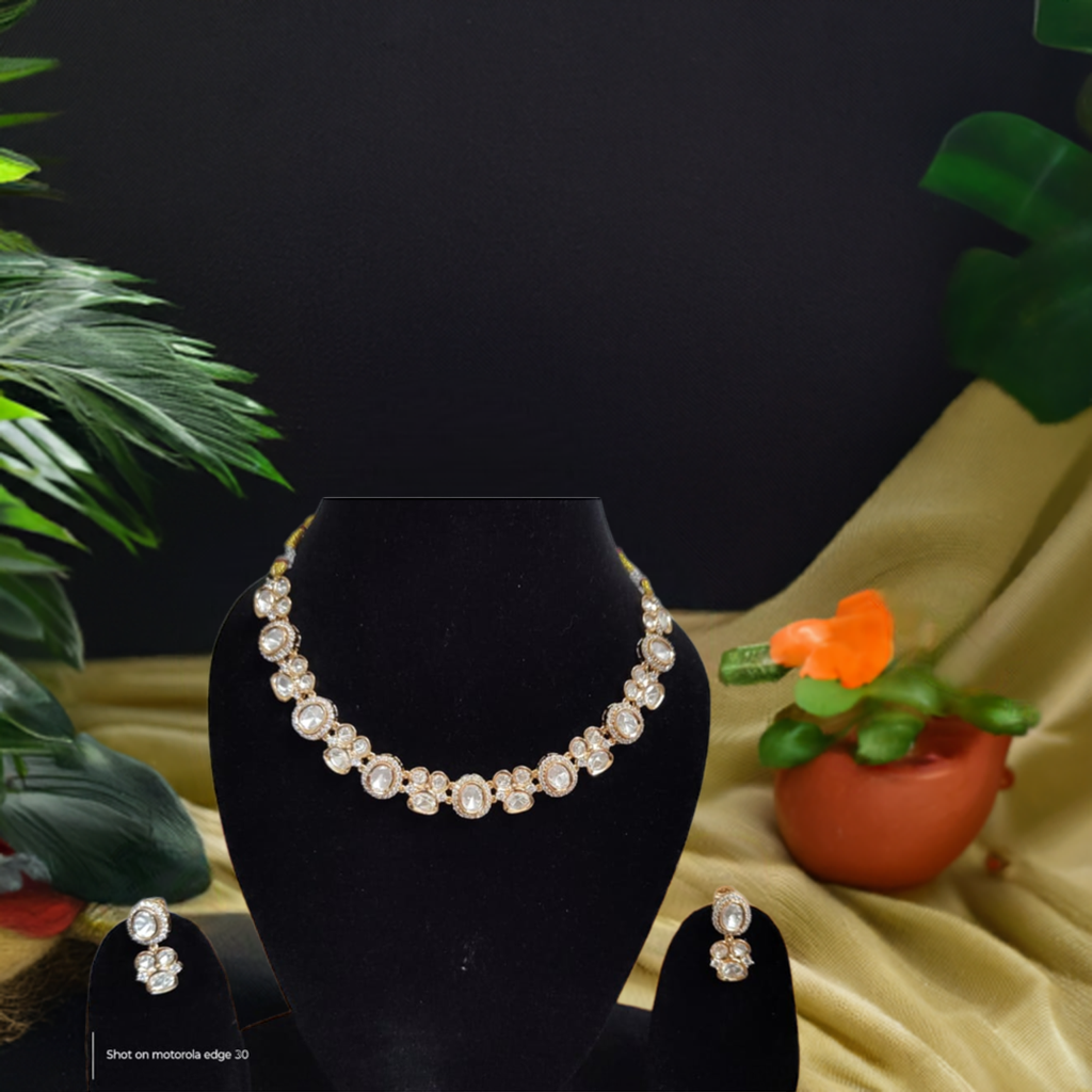kundan jewellery necklace set - Instar Jewellery