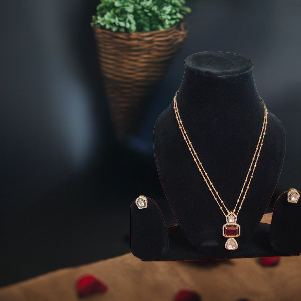 kundan jewellery necklace set - Instar Jewellery