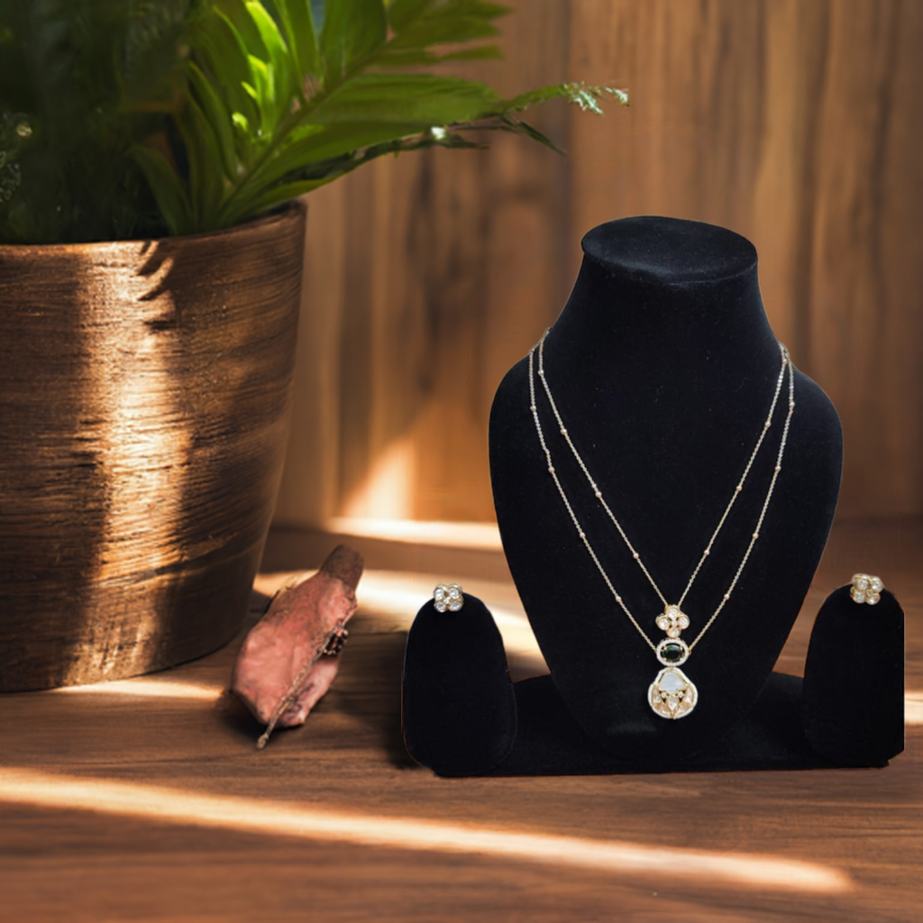 kundan jewellery necklace set - Instar Jewellery