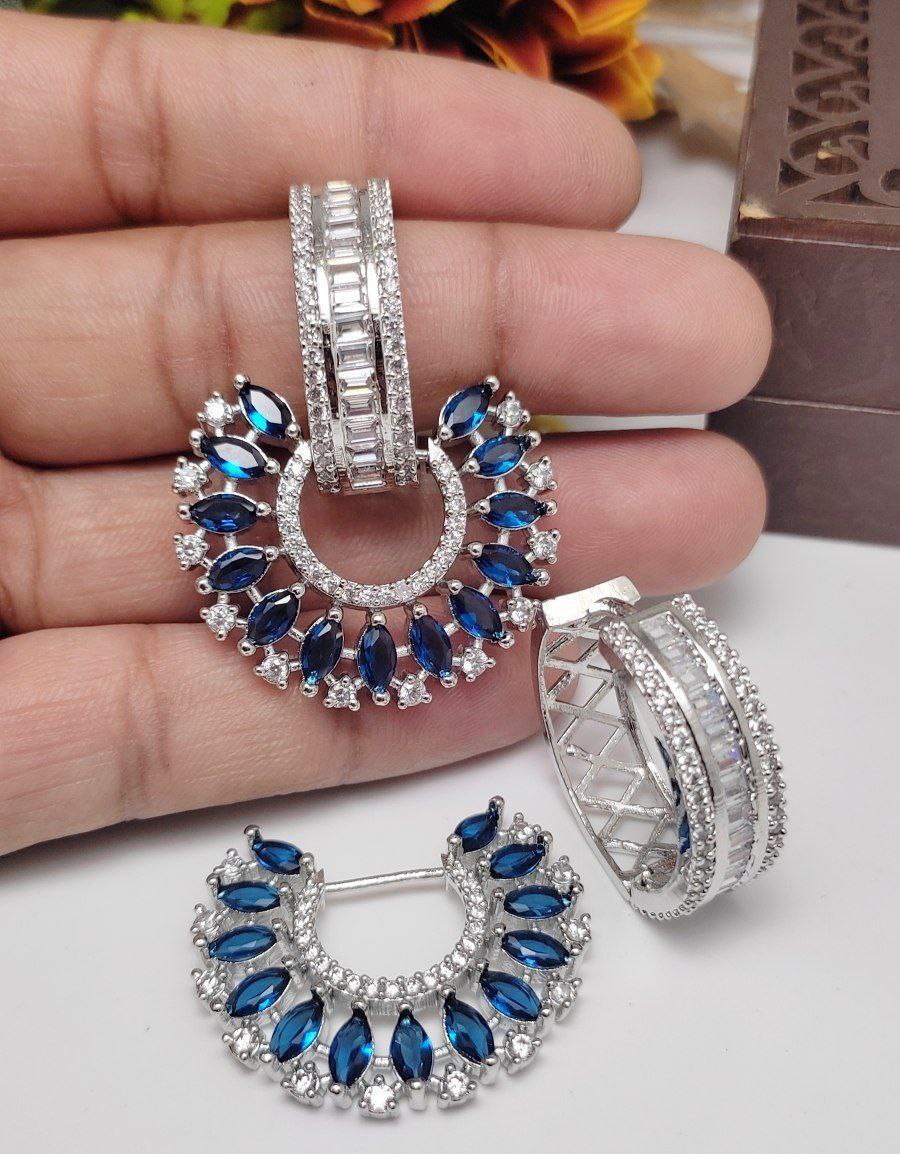 Shop American Diamond earrings online in India– studs & drops starting ₹399. Premium CZ sparkle ✓ Hypoallergenic ✓ Free shipping above ₹999 at Instar Jewellery.