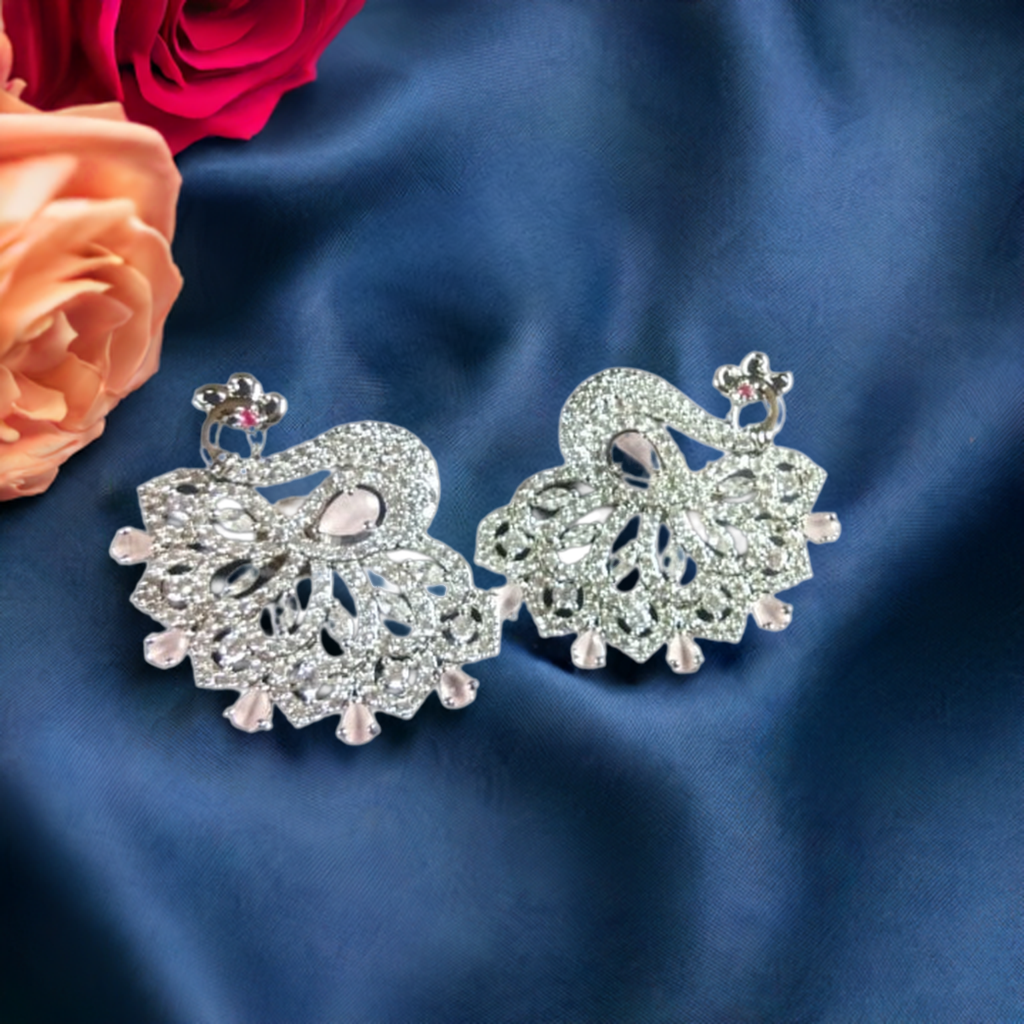 Peocock style AD earrings