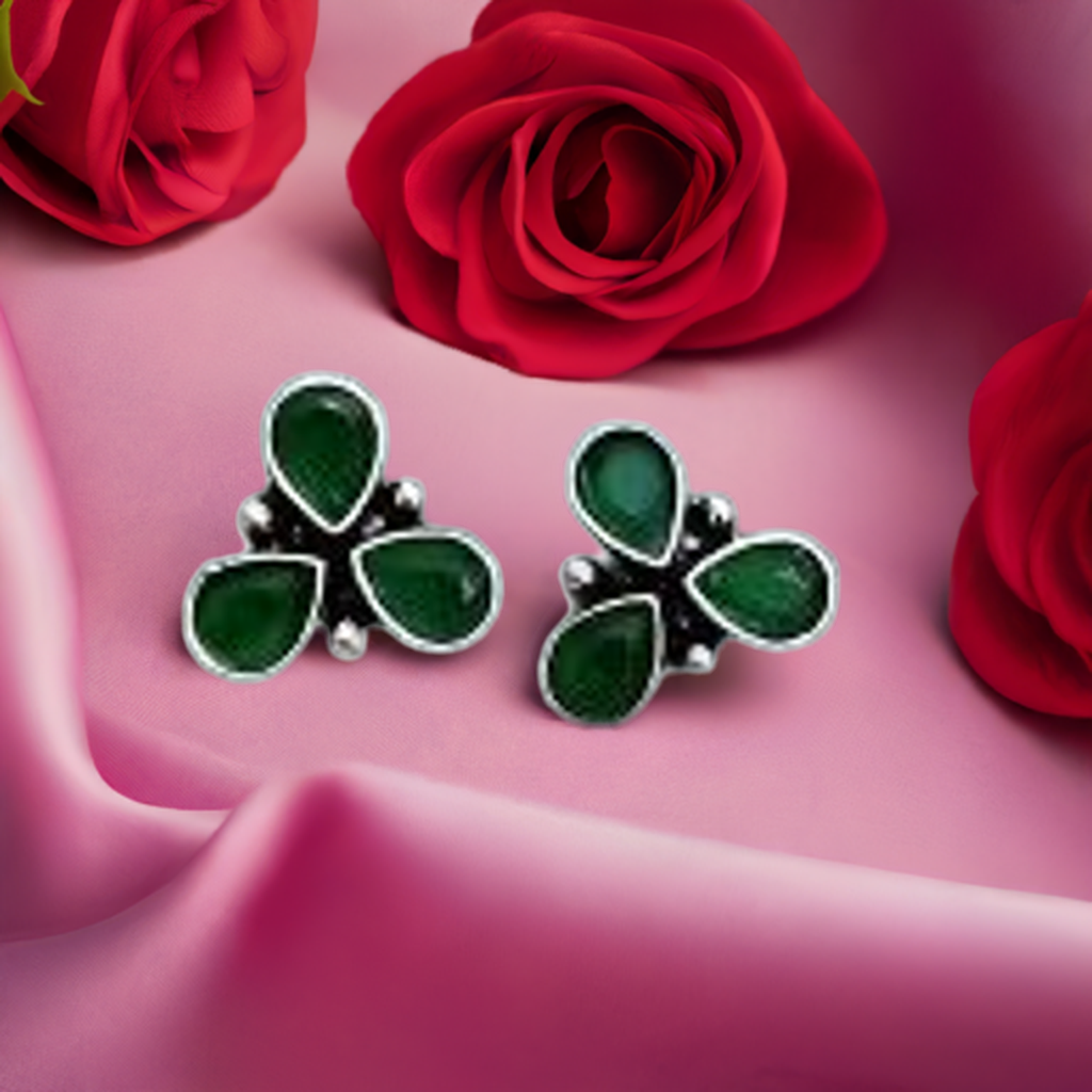 Green Stone Stud