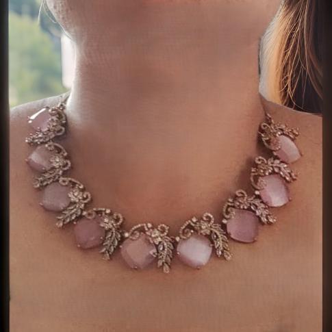 AD BABY PINK NECKLACE