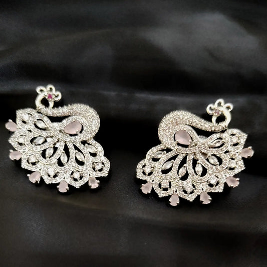 Peocock style AD earrings