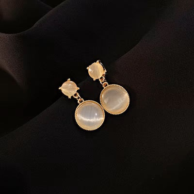 Drop Opal Earrings