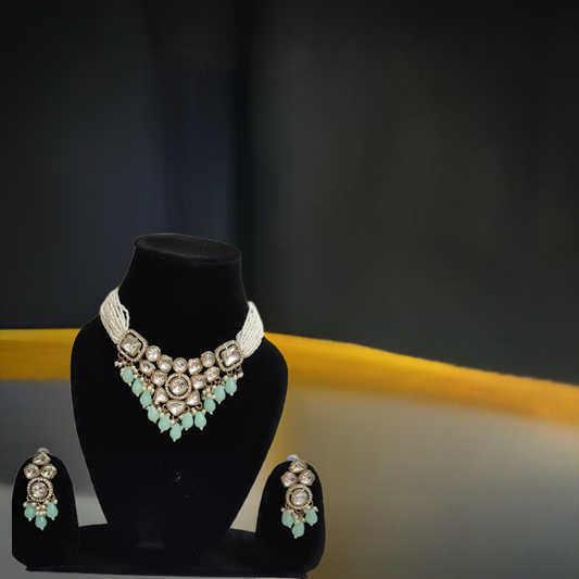 kundan jewellery necklace set - Instar Jewellery
