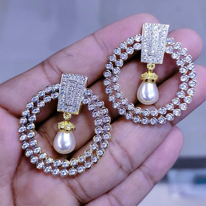 Pearl Drop AD Earring