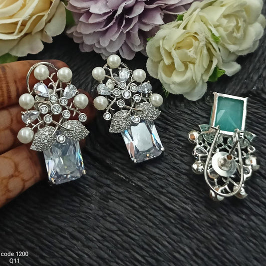 White Pearl AD Earring