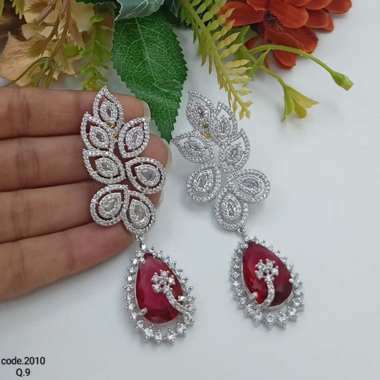 Red Stone AD Earring