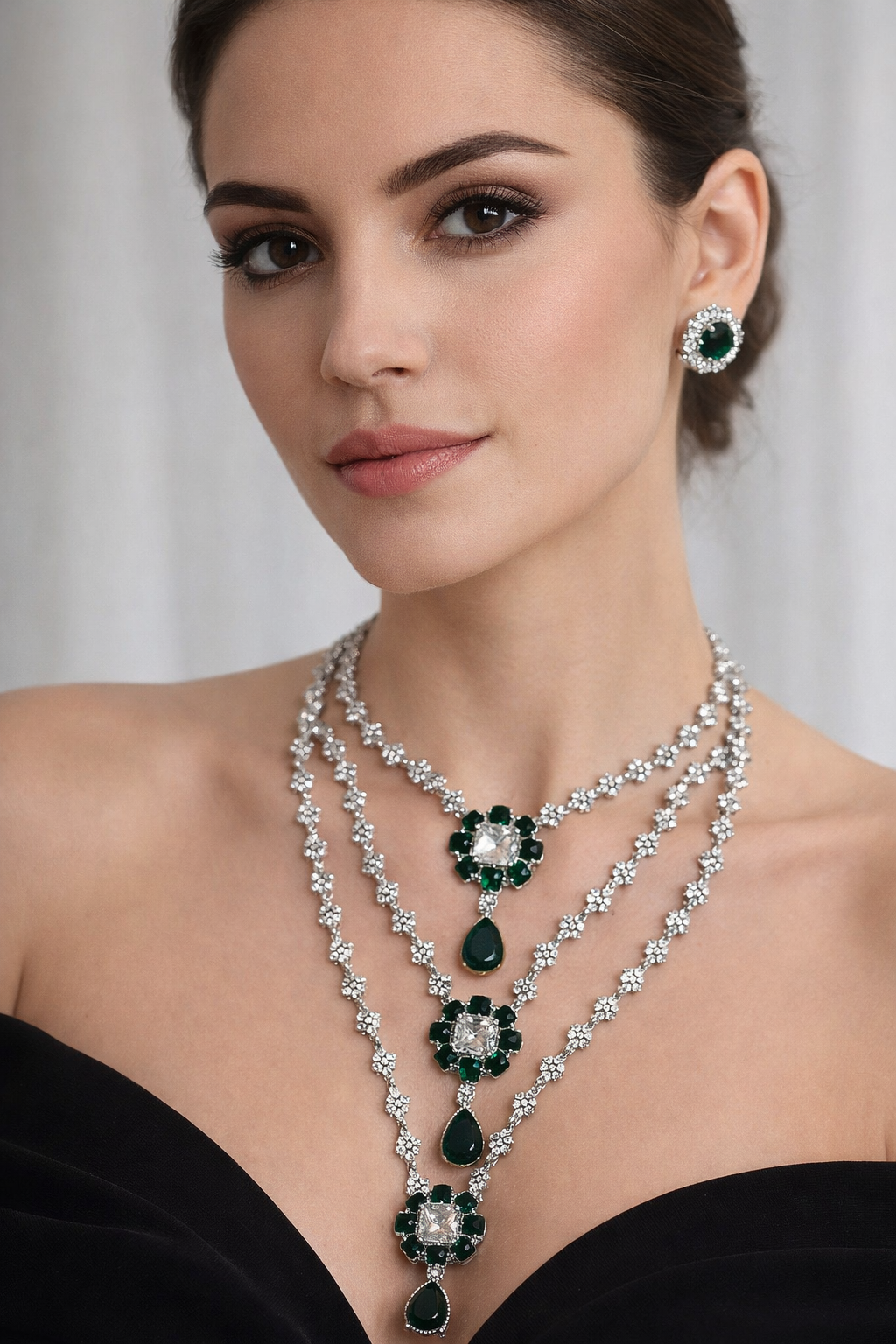 American Diamond - Green Emerald - Rani Haar