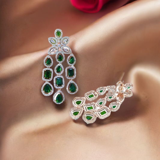 Shop American Diamond earrings online in India– studs & drops starting ₹399. Premium CZ sparkle ✓ Hypoallergenic ✓ Free shipping above ₹999 at Instar Jewellery.
