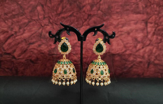 Ethnic Green Jhumka
