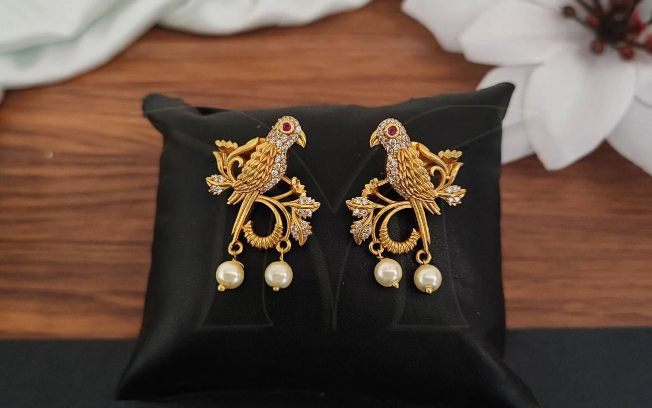 Ethnic Parrot Shape Earring - INSTAR JEWELLERY
