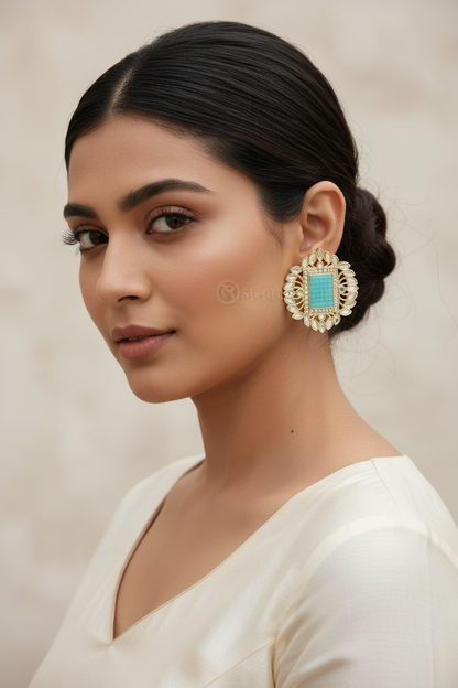 Ethnic Feroza Mirror Stud