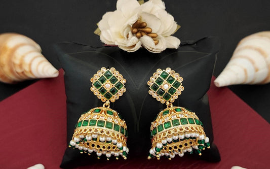 Ethnic Green Jhumka