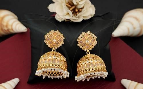 Ethnic Pink Jhumka