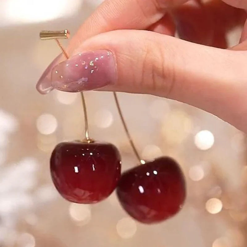 Cherry Drop Earrings