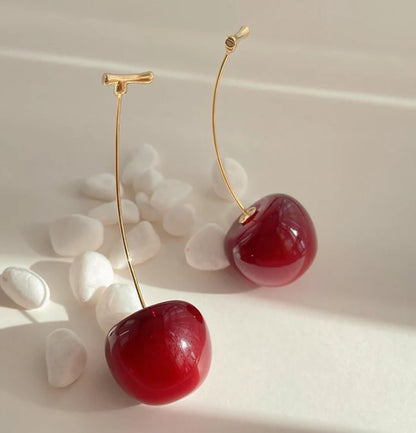 Cherry Drop Earrings