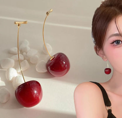Cherry Drop Earrings