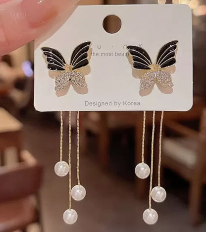 Butterfly Tassel Earrings