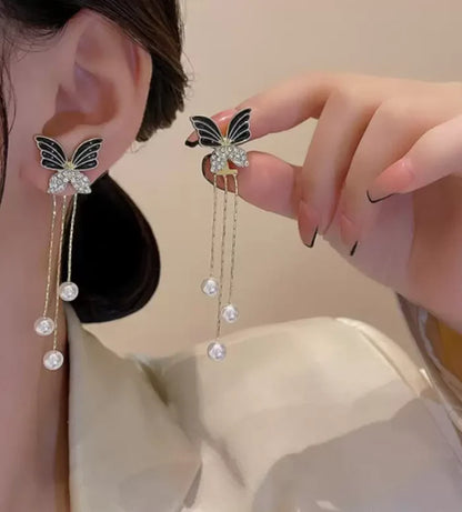Butterfly Tassel Earrings