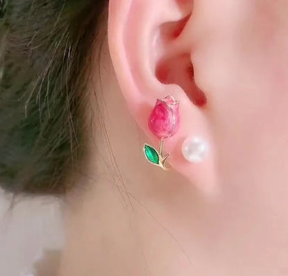 Tulip Flower Stud