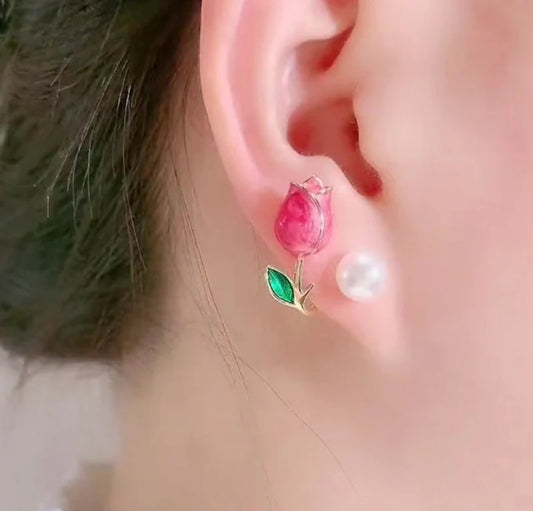 Tulip Flower Stud